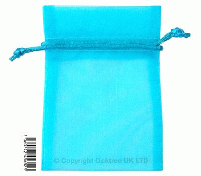 Eleganza Organza Bags 9cm x 12.5cm - Turquoise (10pcs)