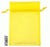 Eleganza Organza Bags 12cm x 17cm - Yellow (10pcs)