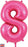 Pink  34" Foil Balloon Number - 8