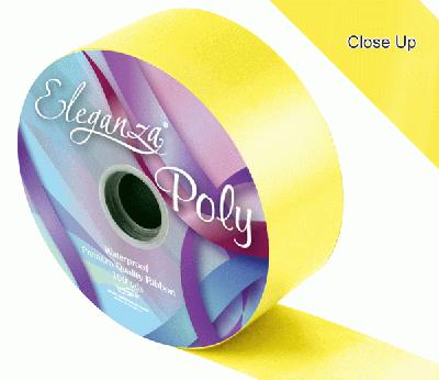 Florist Poly Ribbon -  100 yards x 2"  - Yellow