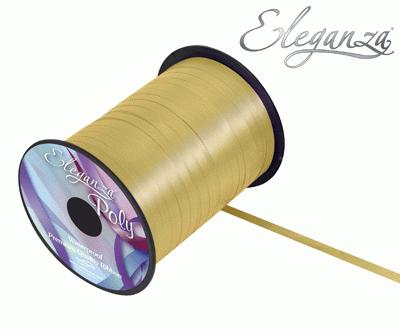 5mm x 250yds Poly Curling Ribbon Matte Metallic Gold