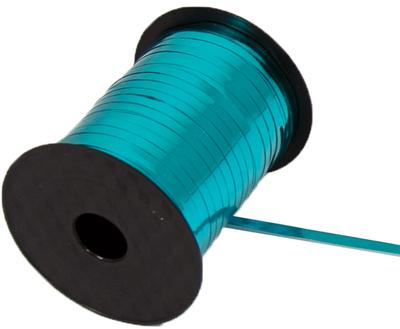 Poly Curling Ribbon Metallic 5mm x 250 YDS -  Caribbean Blue