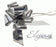 Poly Pull Bows Metallic 50mm x 20pcs - Silver