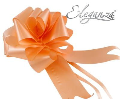 Pack of 20 x 50mm Pull Bows - Peach