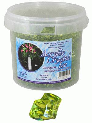 1.24kg of Green (Lime) Acrylic Crystal Ice