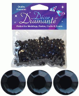 28g of Black Diamante Table Scatters