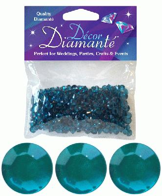 28g of Jade Diamante Table Scatters