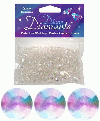 28g of Iridescent Diamante Table Scatters