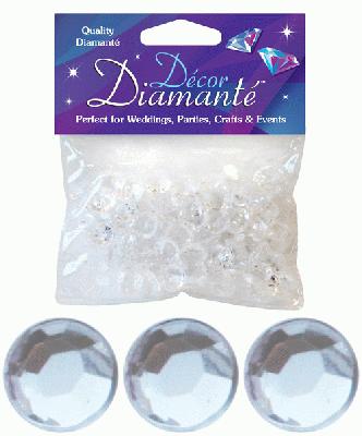 Décor Diamanté x 12mm - 28g bag - Clear