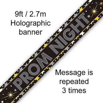 9ft Banner Prom Night Stars