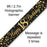 9ft Banner Sparkling Fizz 18th Birthday Black & Gold Holographic