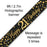 9ft Banner Sparkling Fizz 21st Birthday Black & Gold Holographic