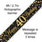 9ft Banner Sparkling Fizz 40th Birthday Black & Gold Holographic