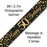 9ft Banner Sparkling Fizz 50th Birthday Black & Gold Holographic