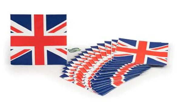 Kings Coronation  Union Jack 33cm x 33cm 3-ply Napkins 16pcs