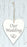 Wooden Hanging Heart 9 x 11cm - Our Wedding