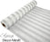 Deco Mesh 53cm x 9.1m (10yds) - Metallic Silver & White Stripe