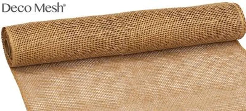 Deco Mesh Burlap 53cm x 4.57m Natural