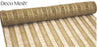 Deco Mesh Burlap Stripe 53cm x 4.57m Light Natural