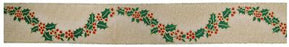 Wired Glitter Edge Holly 63mm x 9.1m