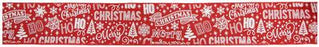 Wired Edge Merry Christmas Ribbon 63mm x 9.1m