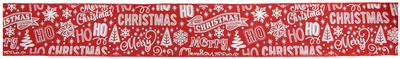 Wired Edge Merry Christmas Ribbon 63mm x 9.1m