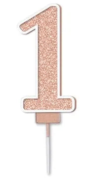 Sparkling Fizz Candle 7.5cm Rose Gold - 1