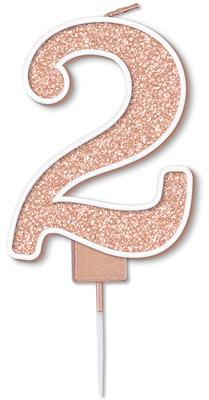 Sparkling Fizz Candle 7.5cm Rose Gold - 2