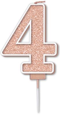 Sparkling Fizz Candle 7.5cm Rose Gold - 4