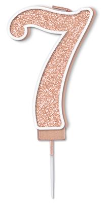 Sparkling Fizz Candle 7.5cm Rose Gold - 7