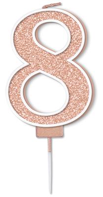 Sparkling Fizz Candle 7.5cm Rose Gold - 8