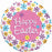 18inch Happy Easter Spring Petals Holographic Foil Balloon