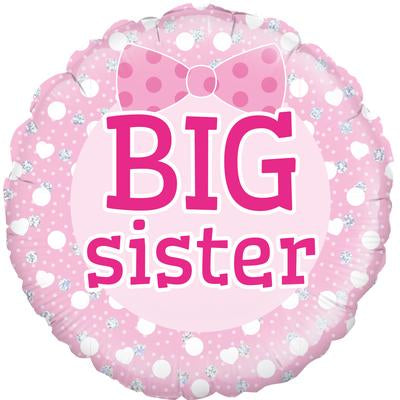 18" Round Foil Balloon - Big Sister