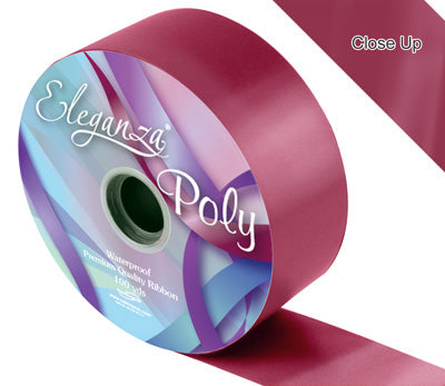 Florist Poly Ribbon -  100 yards x 2"  - Burgundy