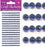 3mm Royal Blue Diamante Craft Stickers 418pcs (sapphire)