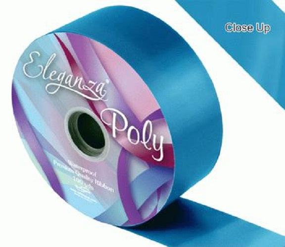 Florist Poly Ribbon - 100 yards x 2"  - Turquoise