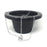 Plastic Hanging Basket With Metal Chains - Black