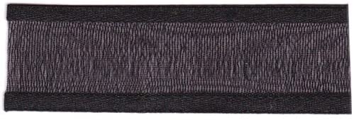 Black 10mm Satin Edge Organza x 25m