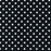4mm Polka Dot Polycotton Fabric x 112cm - Black