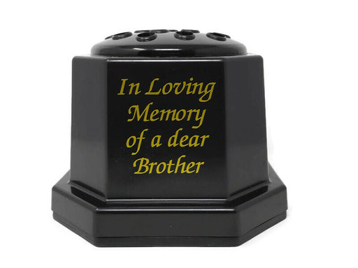  In Loving Memory Black Memorial Pot - Brother
