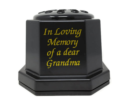 In Loving Memory Black Memorial Pot - Grandma