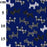 Polycotton Fabric Scottie Dogs on Royal Blue Background 110cm Width YS9