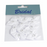 Diamante & Pearl Bow - Self Adhesive -  Pack of 12 - White