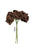 6 Head Foam Rose Bunch -  Brown