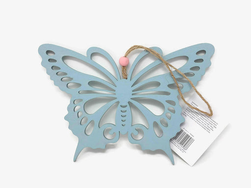 Hanging Wooden Butterfly x 19cm - Blue