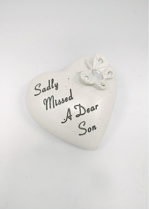Small Diamante Butterfly Heart - Son