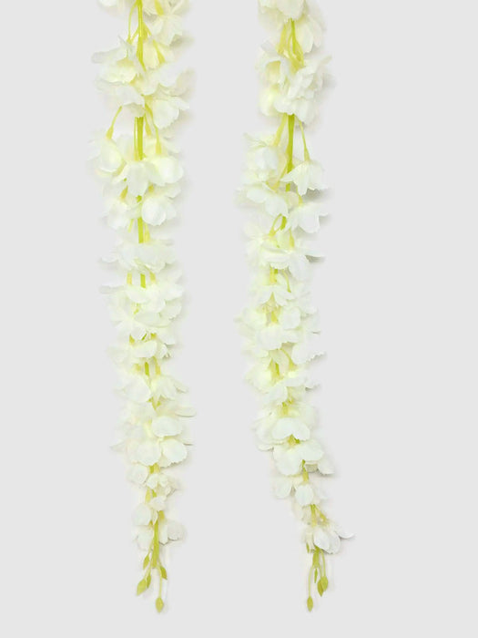Cream Hanging Cherry Blossom Garlands x 180cm - Pack of 2
