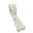 White Faux Fur Ribbon with Silver Leaf 63mm x 10yds