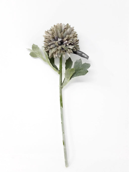 Single Stem Chrysanthemum Pick x 27cm - Grey