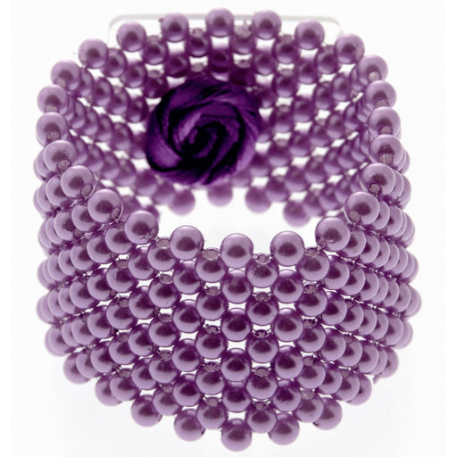 Purple Classic Flower Corsage Bracelet